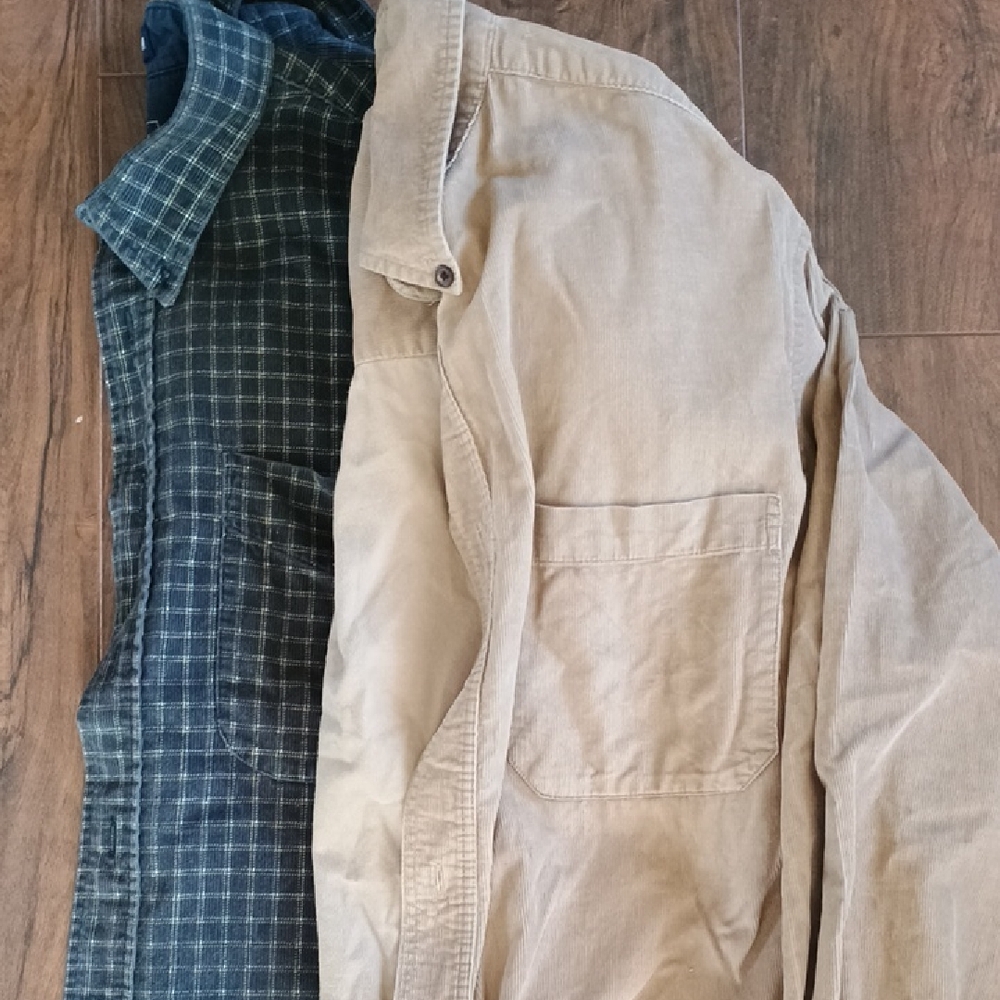 LEAVING SOON. Lot Of Two Mens Button Shirts